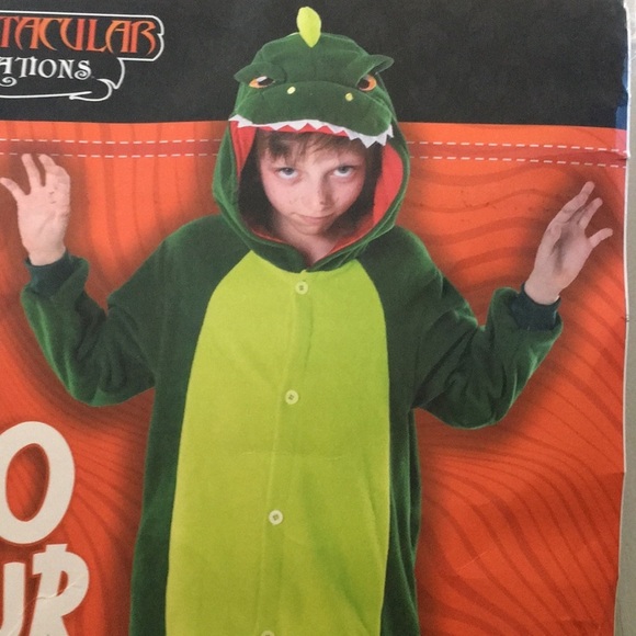 FINAL MARKDOWN Nip Child’s Spooktacular Creations Dinosaur Costume Pajamas (L) - Picture 5 of 10
